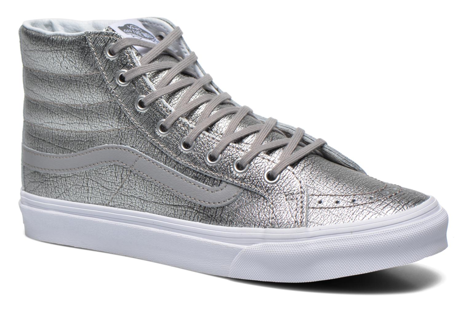 vans sk8 hi bambino argento