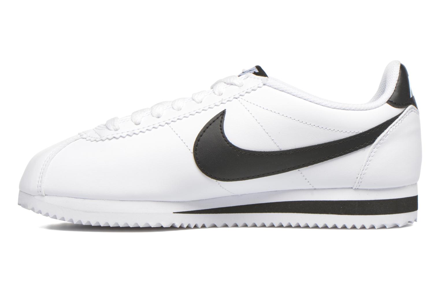 nike cortez leather white