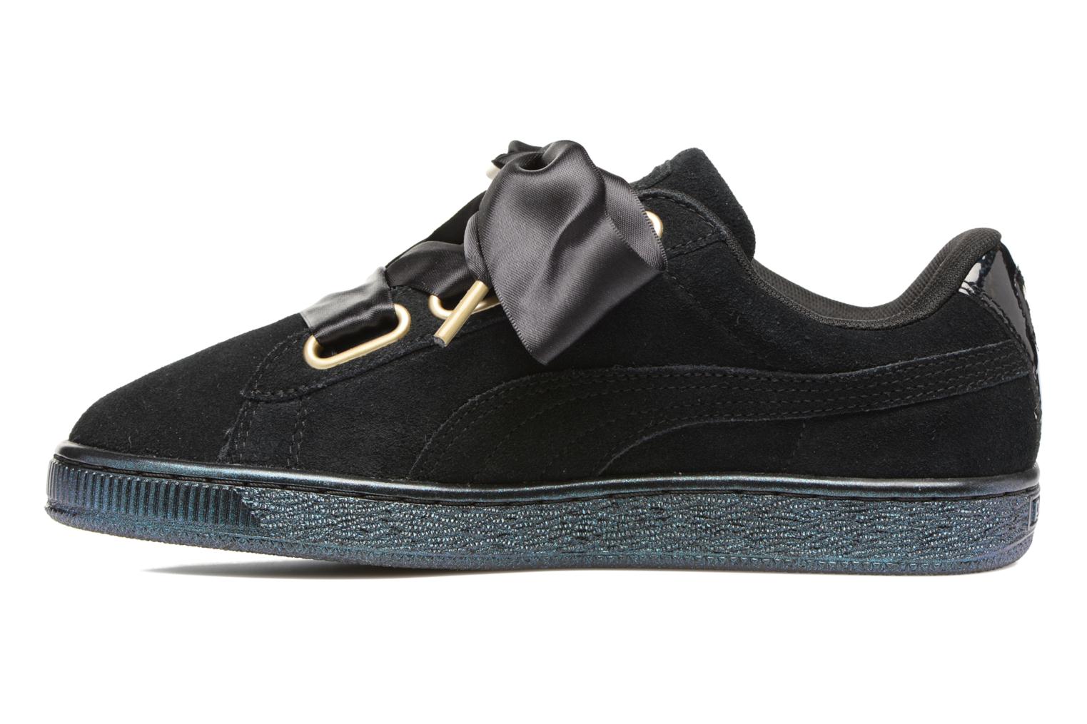 puma suede heart satin noire puma suede heart satin noire