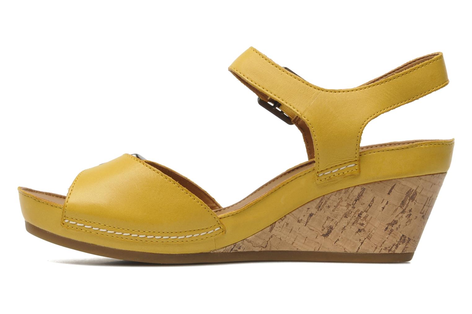 clarks sandals yellow