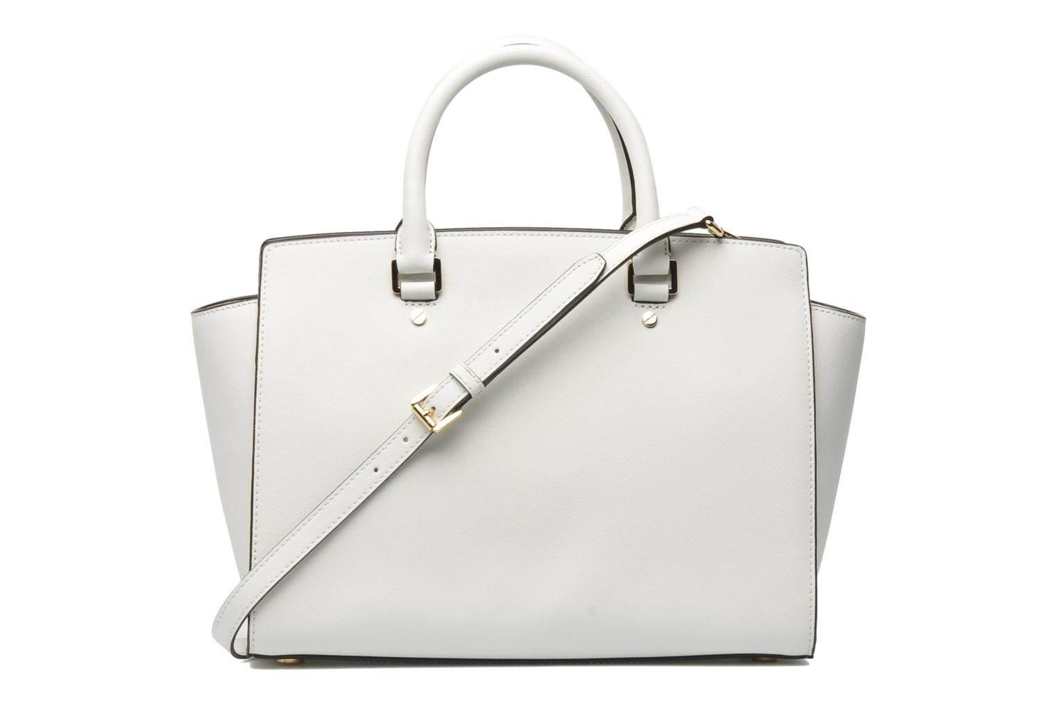 Michael Michael Kors SELMA LG TZ Satchel (White) - Handbags chez ...